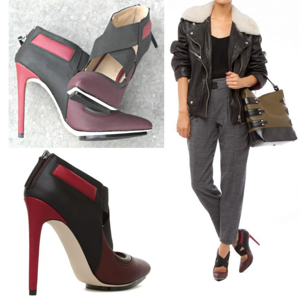 ♡ GX by Gwen Stefani ♡ Aime bootie brown/black/red - Picture 4 of 6
